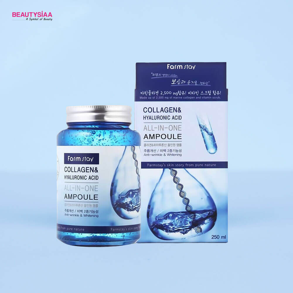 Farm Stay Collagen & Hyaluronic Acid All In One Ampoule 250ml - Image 4